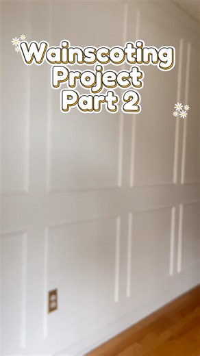 Wainscoting Project Part Twooo #frugalstylistg #diy #homerenovation