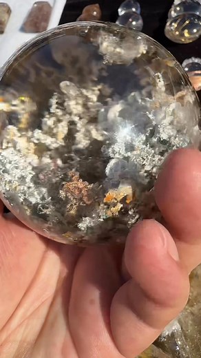 Garden quartz sphere 73mm | Quana Crystal