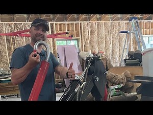 Harbor Freight backhoe! It has power to bend a cylinder!! My thoughts