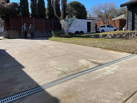 How to Install a Driveway Channel Drain - Dallas Drainage Pros