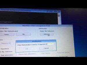 McAfee Disk Decryption from WINPE Bootable