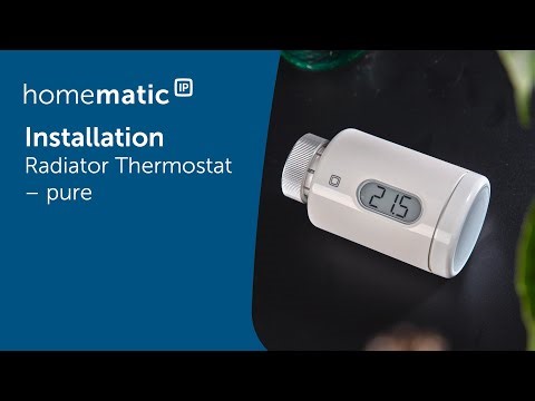 Homematic IP | Installation of a Radiator thermostat - pure