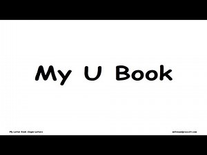 My U Book - Letter Reader - Kindergarten/Pre-K