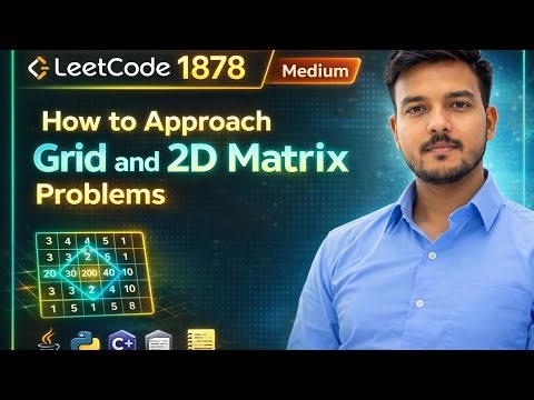 LeetCode 1878 | Biggest Three Rhombus Sums in a Grid | 2D Matrix DSA Explained
