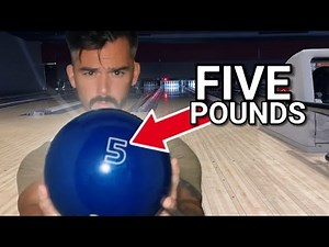 220 Average Bowler bowls with a 5LB BOWLING BALL