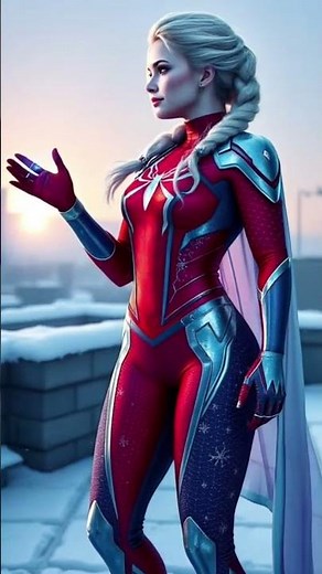 Elsa & Spider-Man: The Most Unexpected Love Story ❄️🕷️ #marvel