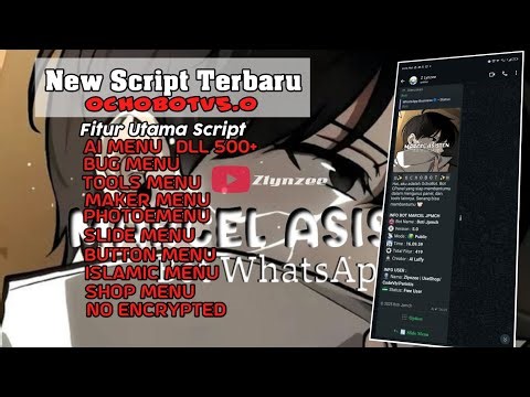 ⛱️ SC BOT WA MD TERBARU | OCHOBOTV5 | FITUR TERBARU | COCOK BUAT JAGA GRUP | FITUR? 550+ | NO ENC