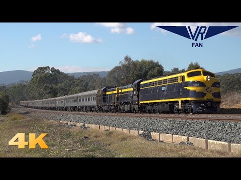 Southern Aurora 60th Anniversary Tour: Australian Trains in 4K