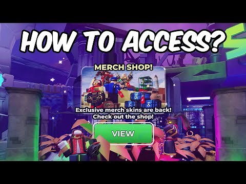 HOW TO ACCESS MERCH SHOP? | Tower Defense Simulator | ROBLOX