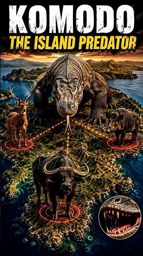 The Deadliest Lizard on Earth? 🦎 Komodo Dragon's Hunting Secret!