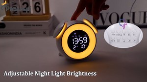 Alarm Clock for Kids, Ok to Wake Alarm Clock, Toddler Sleep Training Clock with Multi-Colors Night Light, 7 Ringtones, 3 Level Volumes, Dual Alarms, Snooze for Kids Girls Boys Adult