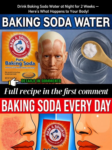 58K views · 140 reactions | Drink Baking Soda Water at Night for 2 Weeks — Here’s What Happens to Your Body! | Health Recipe Collection | Facebook
