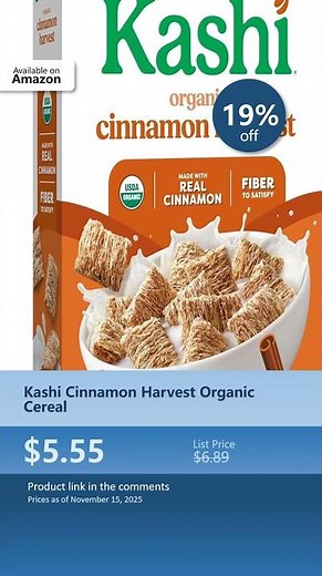 Kashi Cinnamon Harvest Organic Cereal