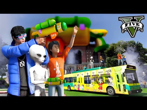 ဘိုဘိုနဲ့အီးတီတို့ရဲ့ ကျောင်းသင်္ကြန်ပွဲတော် | Myanmar Water Festival in GTA V | SMART On Live