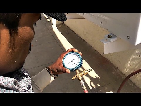 How to fill gas in Split AC (R22)