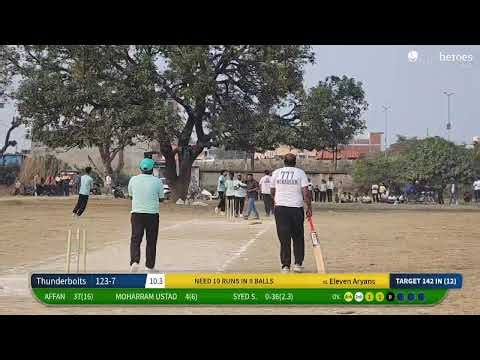 Thunderbolts vs Eleven Aryans live cricket match | Unity Cup season 02 2026 live - Perth Abu Sarai
