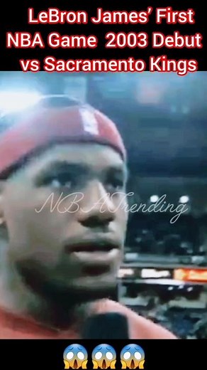 LeBron James’ First NBA Game | 2003 Debut vs Sacramento Kings! #shorts #nba #nbatrending #basketball