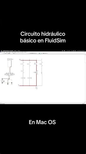 Circuito básico en FluidSim#TegoMaker #fluidsimulation #simulation #hidraulica