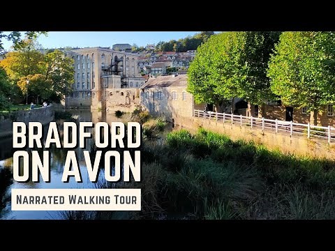 BRADFORD-ON-AVON | 4K Narrated Walking Tour | Let's Walk 2022