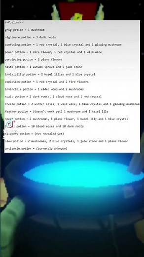 Roblox Slap battles all potion recipes i found yet #roblox #viral #slapbattles #robloxslapbattles