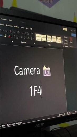 Ms-word Symbol of Camera 📸 | Ms-word Tips