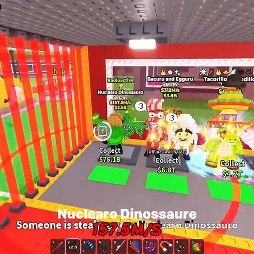 I WON PvP WITH NUCLEARO DINOSSAURE 🦖🔥 157.5M/S INSANE POWER! | ROBLOX STEAL A BRAINROT