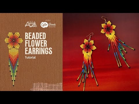 Beaded Flower Earrings Tutorial