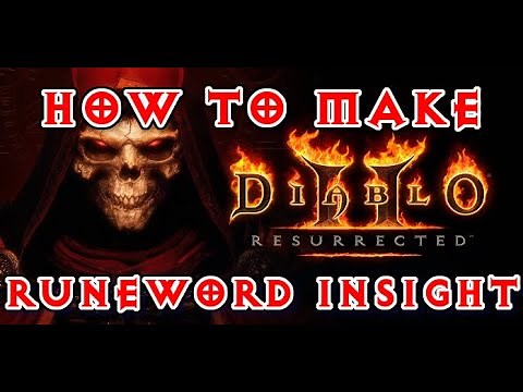 Diablo 2 Resurrected How to make Rune Word Insight - Great Mercenary Weapon Ral Tir Tal Sol