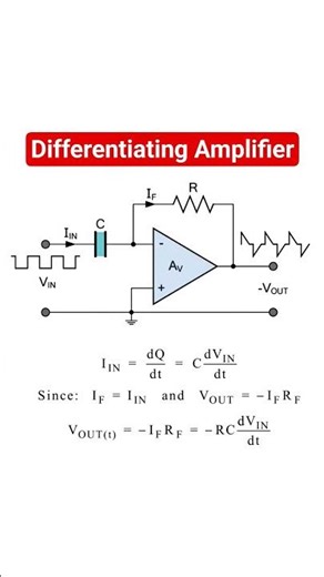 Opamp based differentiating amplifier