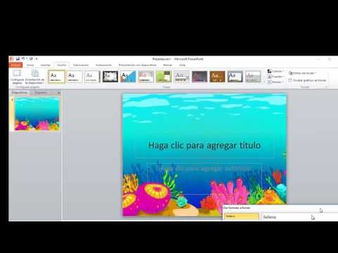 Como poner imagen de fondo en Power Point 2010