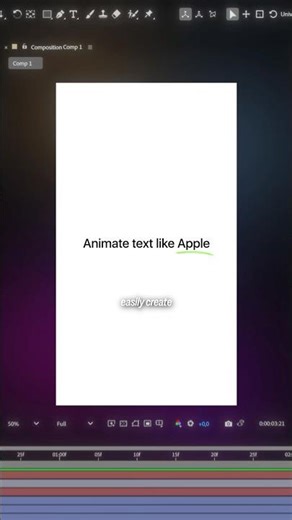 Apple style text animation - After Effects Tutorial #motiondesign