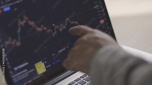 Angry and stressed Investor or trader lose money and drives crazy