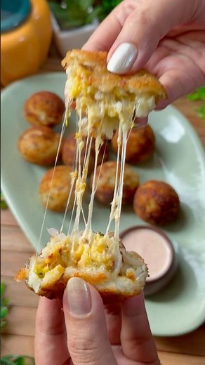Leftover Rice Corn Cheese Balls♥️