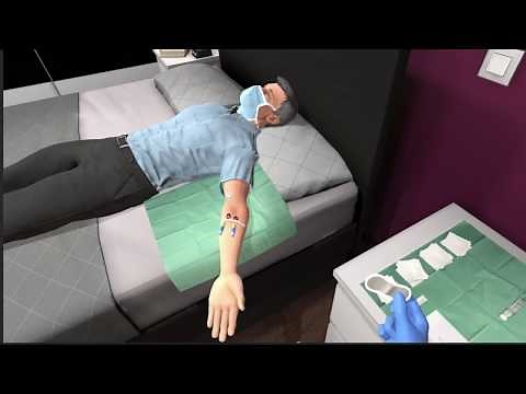 EXTRAIT // Réfection d'un pansement PICC-LINE en réalité virtuelle