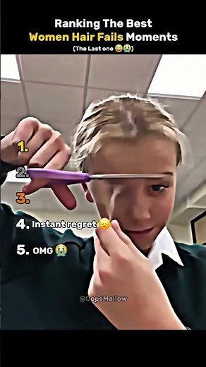 Top 5 Funniest Women Hair Fail Moments 😂💇‍♀️ | Epic Oops! | #shorts