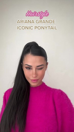 Tutorial Ariana Grande iconic ponytail #arianagrandeponytail #ponytailtutorial #modelhairstyle #hair #hairtok #hairstyle #hairhack #hairtutorials