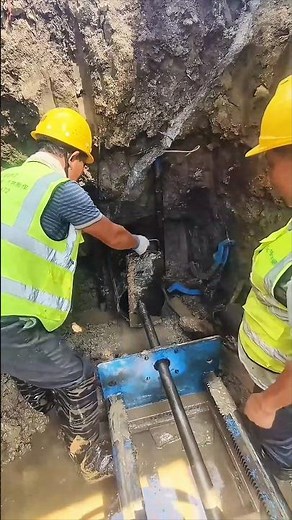Pipe jacking construction process for sewage network reconstruction