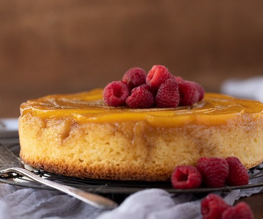 Easy Mango Upside Down Cake (Gluten-Free) | Chef Janet