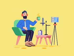 Animated Interview Illustration Set