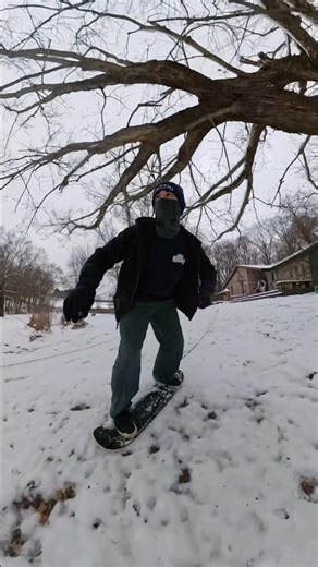 First time on my Ambition snowskate! This thing is awesome! #skating #snowskate