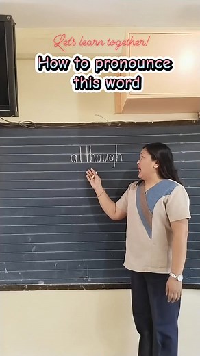 24K views · 348 reactions | How to pronounce although #pronunciation #reading #vocabulary #English #education | Teacher Anne | Facebook