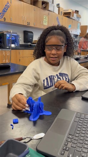 PREPARE to be IMPRESSED. Students in General Sherman's STEM class have been using an app called Tinkercad (an online 3D design platform) to build their own creations using shapes and objects as building blocks. They essentially can design anything they can imagine using the software - animals, fidget toys, building models, etc. The designs are then 3D printed. They are focusing on creativity, spatial reasoning, and real-world engineering skills. | Lancaster City Schools