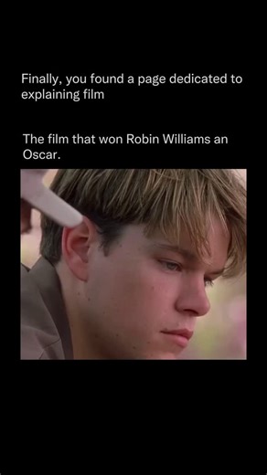 Explaining Film on Instagram: "Good Will Hunting (1997), directed by Gus Van Sant and written by Matt Damon and Ben Affleck, follows Will Hunting (Damon), a self-taught mathematical genius working as a janitor at MIT with a troubled past from abuse and foster care. After solving a complex problem on a hallway blackboard and facing jail time for assault, Professor Lambeau (Stellan Skarsgård) bails him out on the condition he studies math and attends therapy. Will sabotages several therapists unti