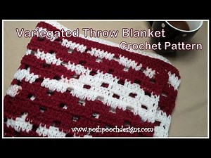 Learn To Crochet The Variegated Throw Blanket Crochet Pattern #crochet #crochetvid