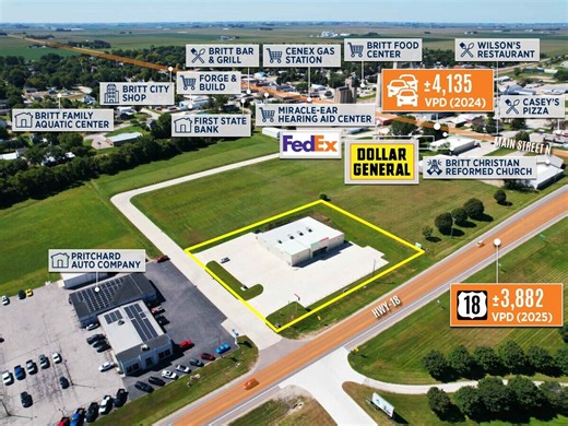 970 Highway 18, Britt, IA 50423 - Freestanding Britt IA - former FD/DT | LoopNet