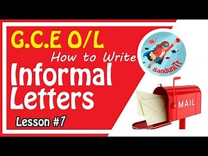 O/L - English - Writing Letters - Formal And Informal