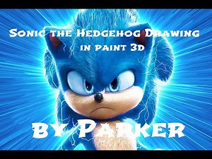 How to Draw Sonic the Hedgehog in Paint 3D