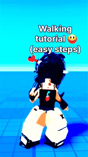 Walking tutorial 😃 #roblox