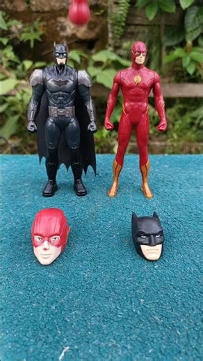 Batman And The Flash Choose Swap Head #spiderman #hulk #marveltoys
