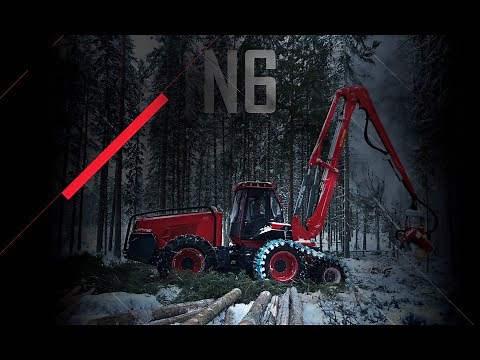 Nisula N6 - New thinning harvester with Nisula 555H harvester head